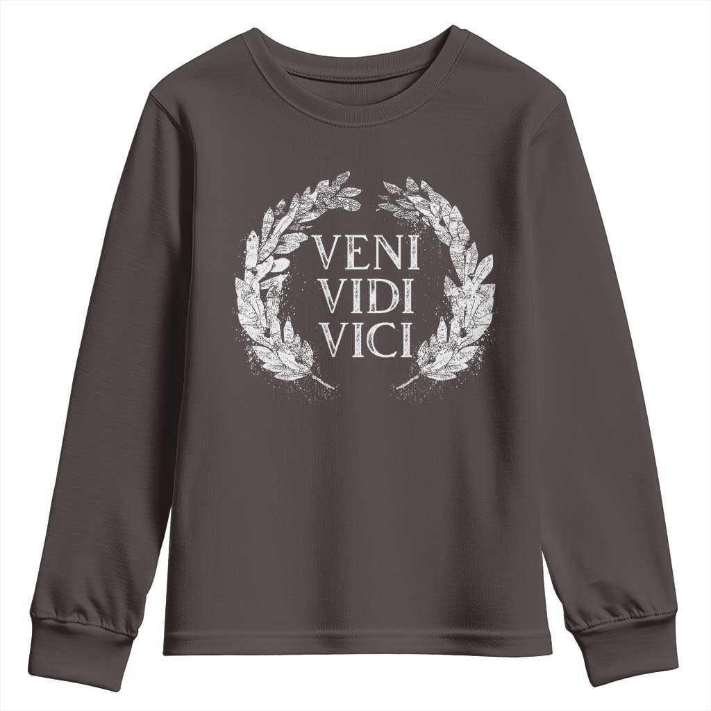Julius Caesar Veni Vidi Vici Youth Sweatshirt Latin Roman History