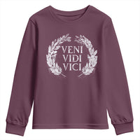 Julius Caesar Veni Vidi Vici Youth Sweatshirt Latin Roman History