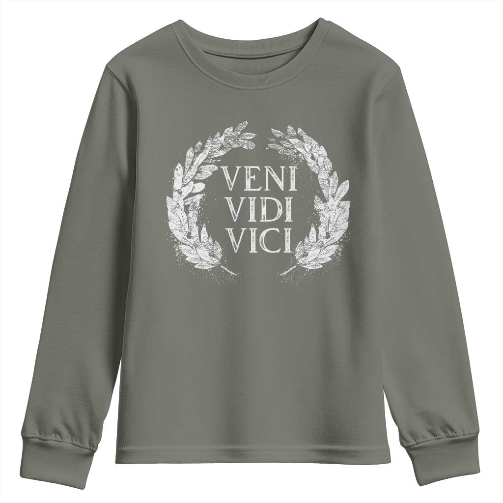 Julius Caesar Veni Vidi Vici Youth Sweatshirt Latin Roman History