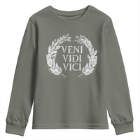 Julius Caesar Veni Vidi Vici Youth Sweatshirt Latin Roman History