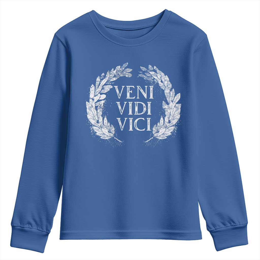Julius Caesar Veni Vidi Vici Youth Sweatshirt Latin Roman History
