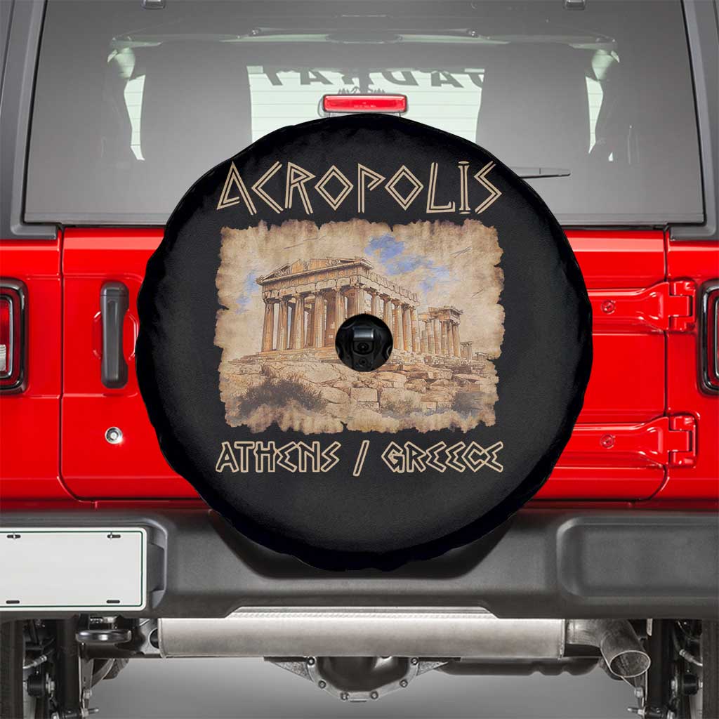 Acropolis Athens Greece Souvenir Greek Parthenon Spare Tire Cover