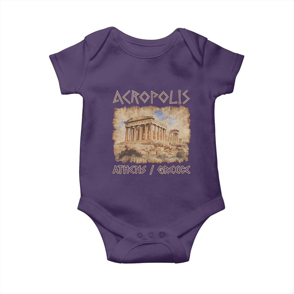 Acropolis Athens Greece Souvenir Greek Parthenon Baby Onesie
