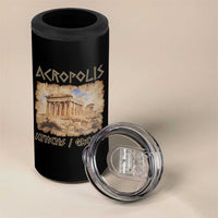 Acropolis Athens Greece Souvenir Greek Parthenon 4 in 1 Can Cooler Tumbler