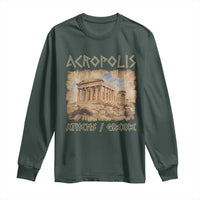 Acropolis Athens Greece Souvenir Greek Parthenon Long Sleeve Shirt