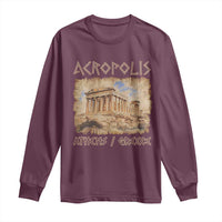 Acropolis Athens Greece Souvenir Greek Parthenon Long Sleeve Shirt