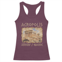 Acropolis Athens Greece Souvenir Greek Parthenon Racerback Tank Top