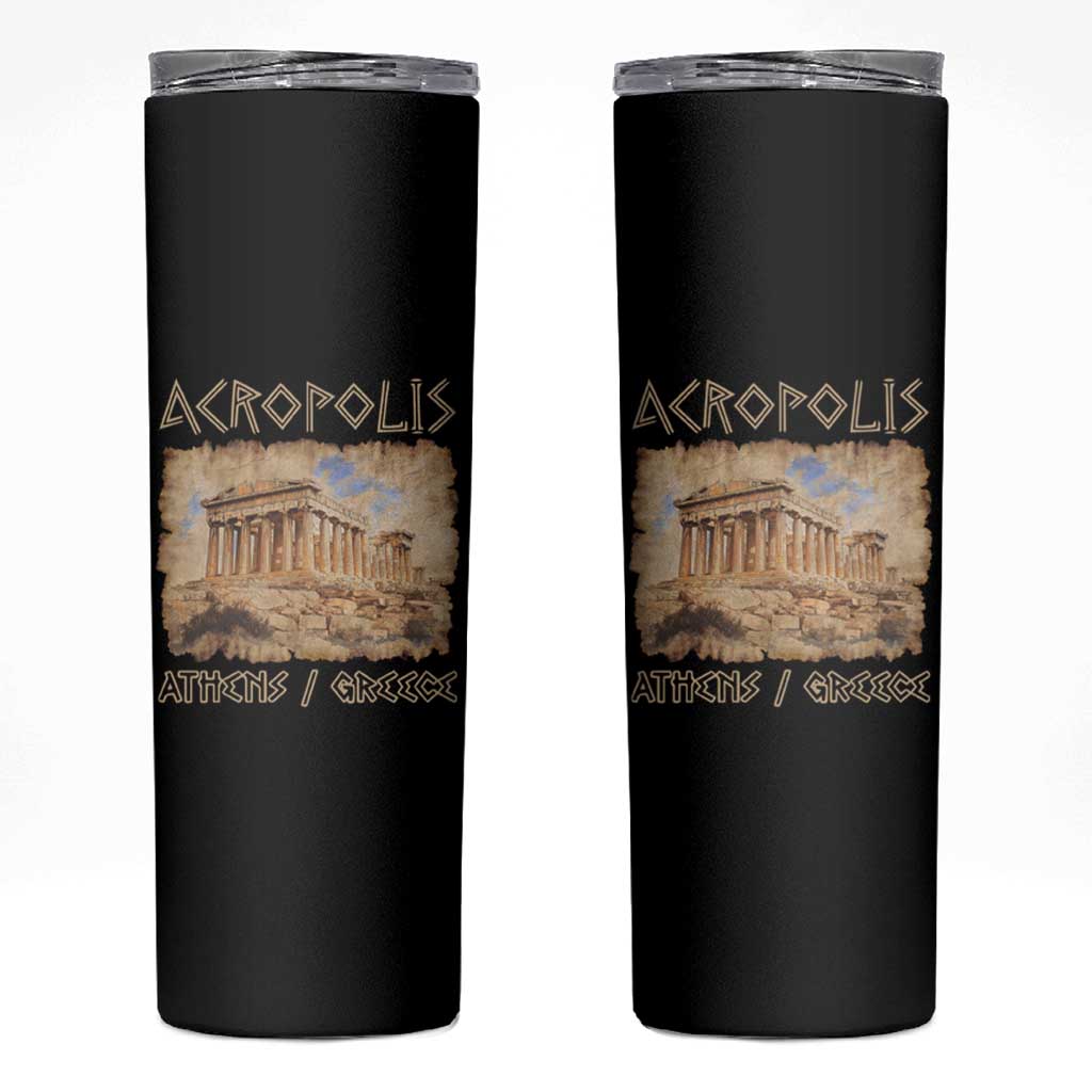 Acropolis Athens Greece Souvenir Greek Parthenon Skinny Tumbler
