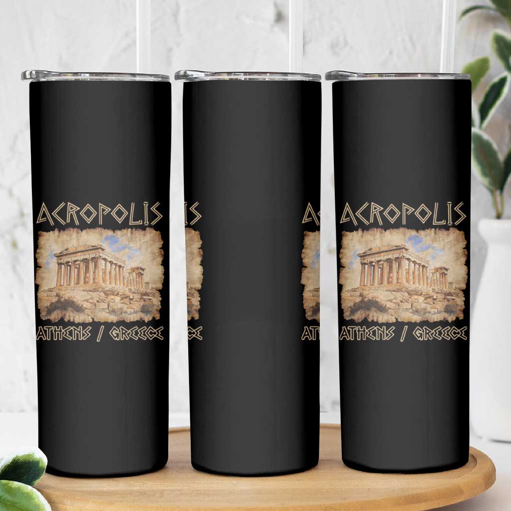 Acropolis Athens Greece Souvenir Greek Parthenon Skinny Tumbler