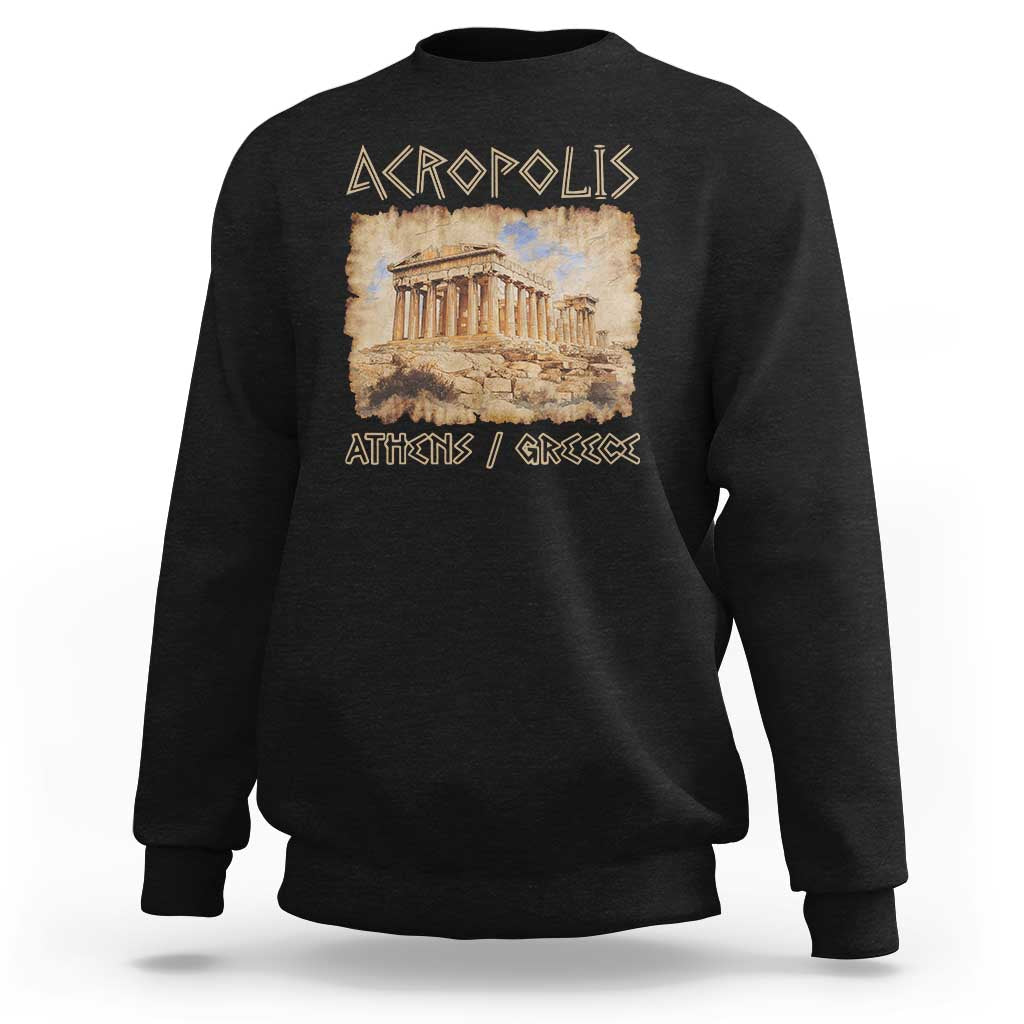 Acropolis Athens Greece Souvenir Greek Parthenon Sweatshirt