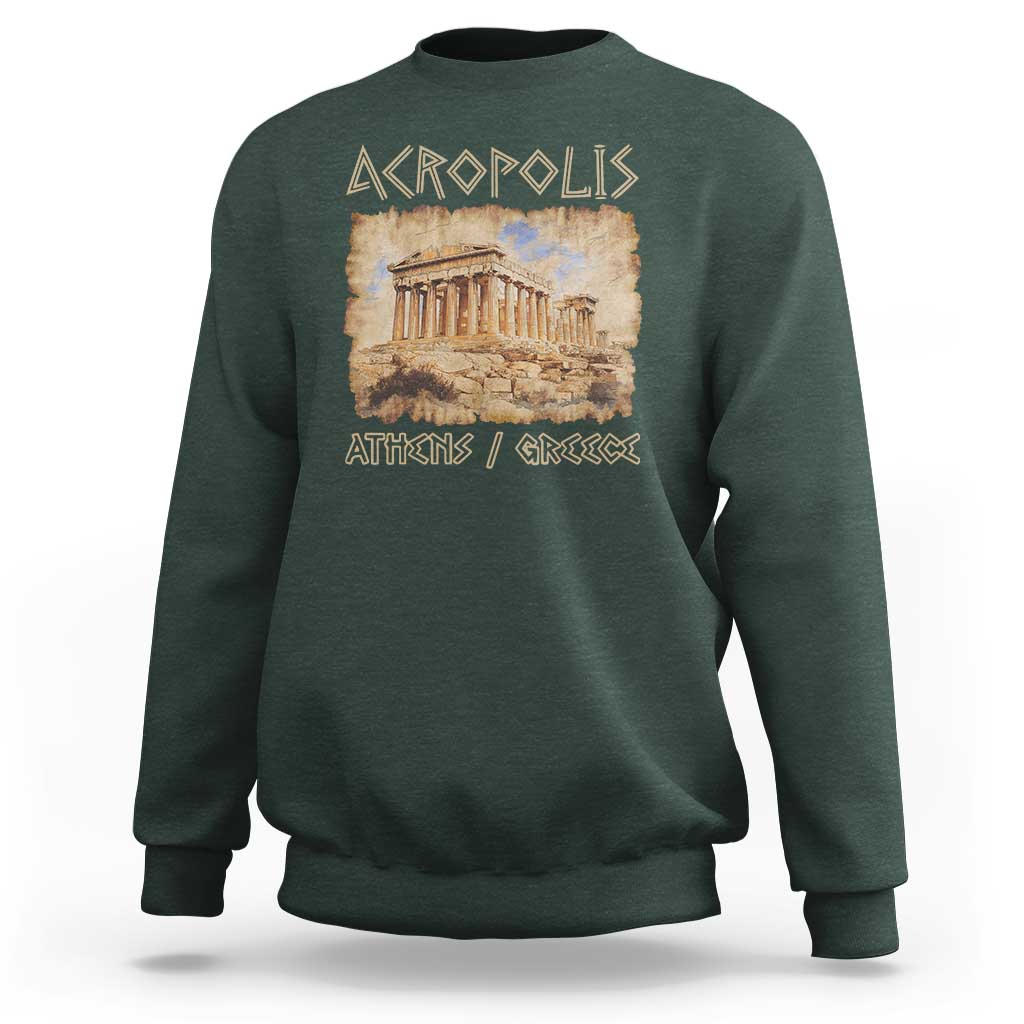 Acropolis Athens Greece Souvenir Greek Parthenon Sweatshirt