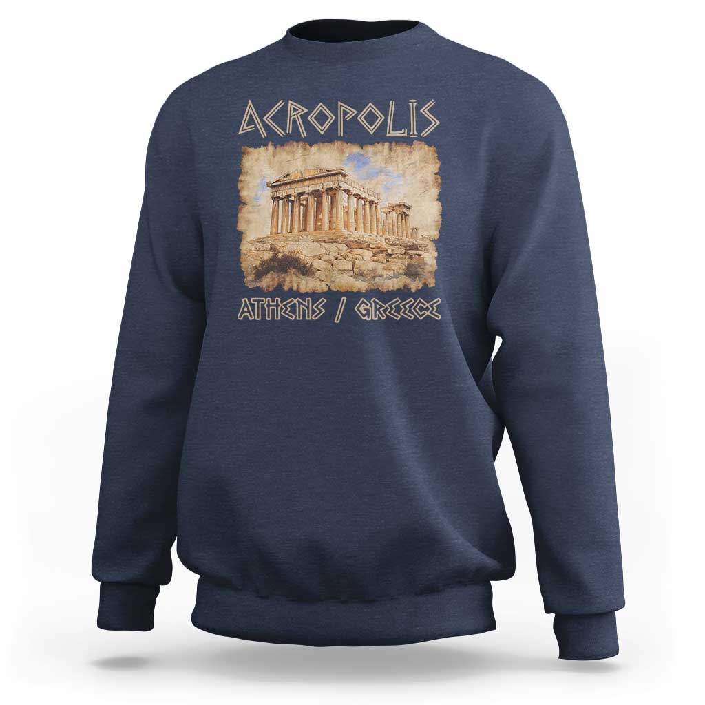 Acropolis Athens Greece Souvenir Greek Parthenon Sweatshirt