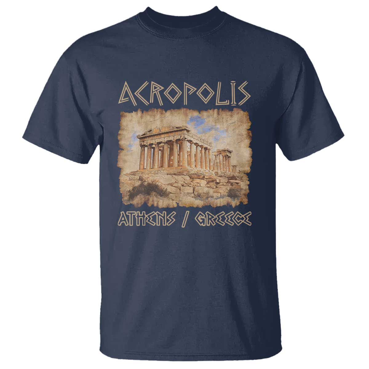 Acropolis Athens Greece Souvenir Greek Parthenon T Shirt