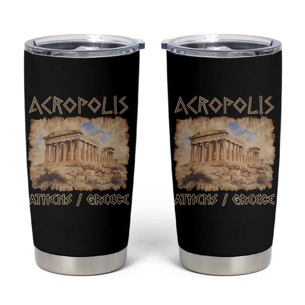 Acropolis Athens Greece Souvenir Greek Parthenon Tumbler Cup