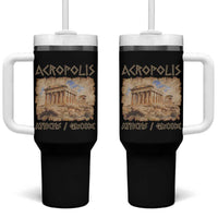 Acropolis Athens Greece Souvenir Greek Parthenon Tumbler With Handle