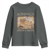 Acropolis Athens Greece Souvenir Greek Parthenon Youth Sweatshirt