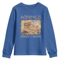 Acropolis Athens Greece Souvenir Greek Parthenon Youth Sweatshirt