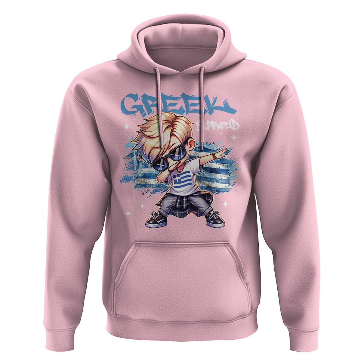 Funny Greek Boy Hoodie Greek And Proud Dabbing
