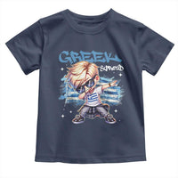 Funny Greek Boy Toddler T Shirt Greek And Proud Dabbing
