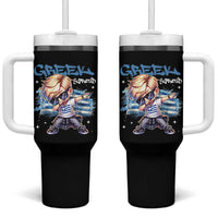 Funny Greek Boy Tumbler With Handle Greek And Proud Dabbing