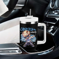 Funny Greek Boy Tumbler With Handle Greek And Proud Dabbing