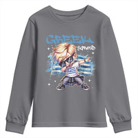 Funny Greek Boy Youth Sweatshirt Greek And Proud Dabbing