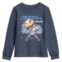 Funny Greek Boy Youth Sweatshirt Greek And Proud Dabbing