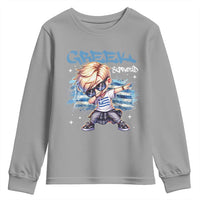 Funny Greek Boy Youth Sweatshirt Greek And Proud Dabbing