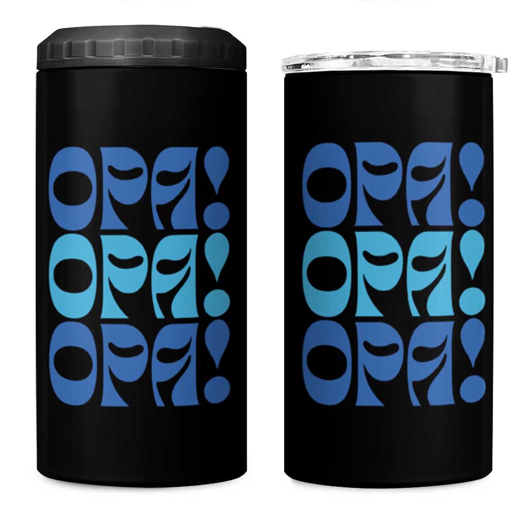 Greek Oops Opa 4 in 1 Can Cooler Tumbler