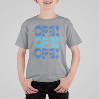 Greek Oops Opa T Shirt For Kid