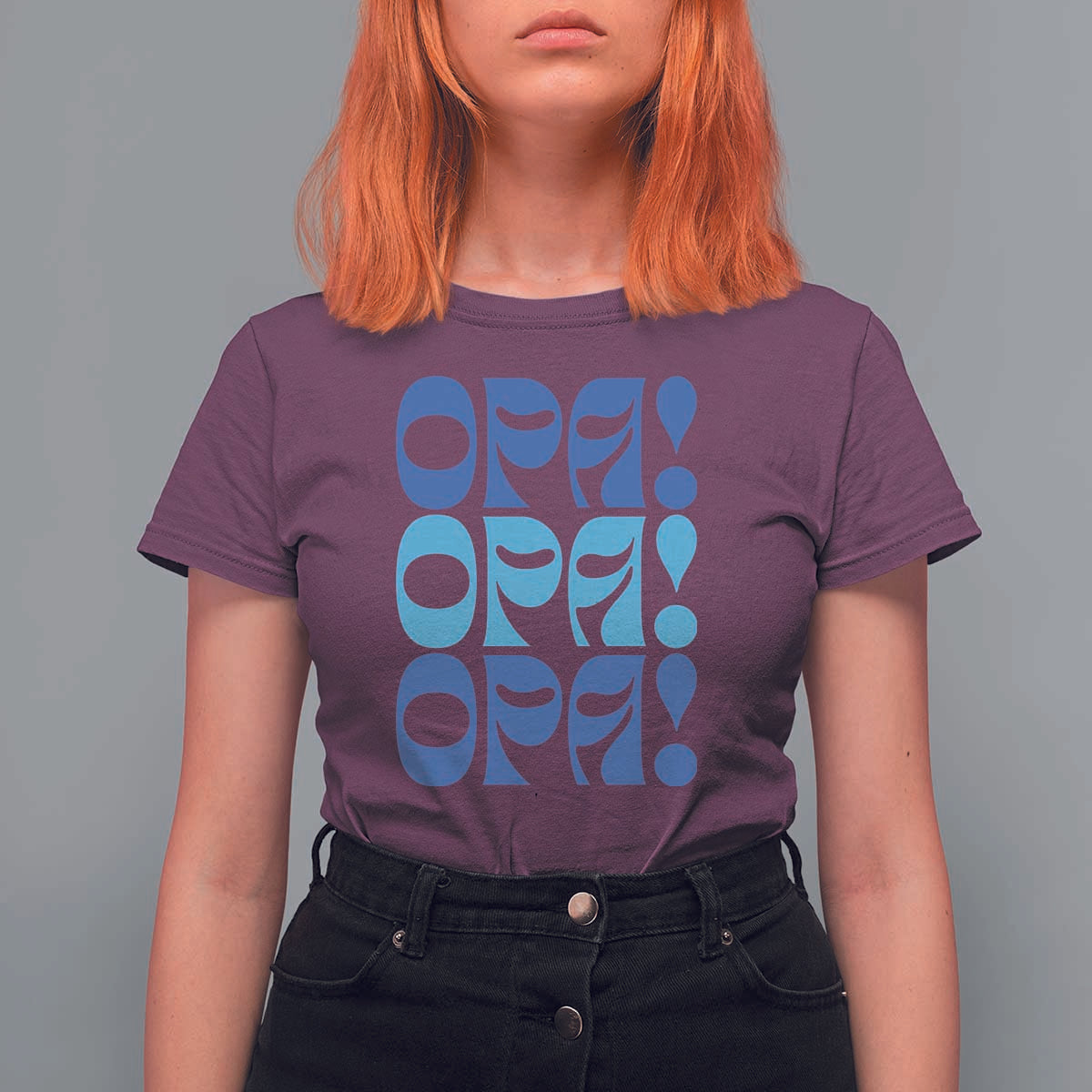 Greek Oops Opa T Shirt For Women