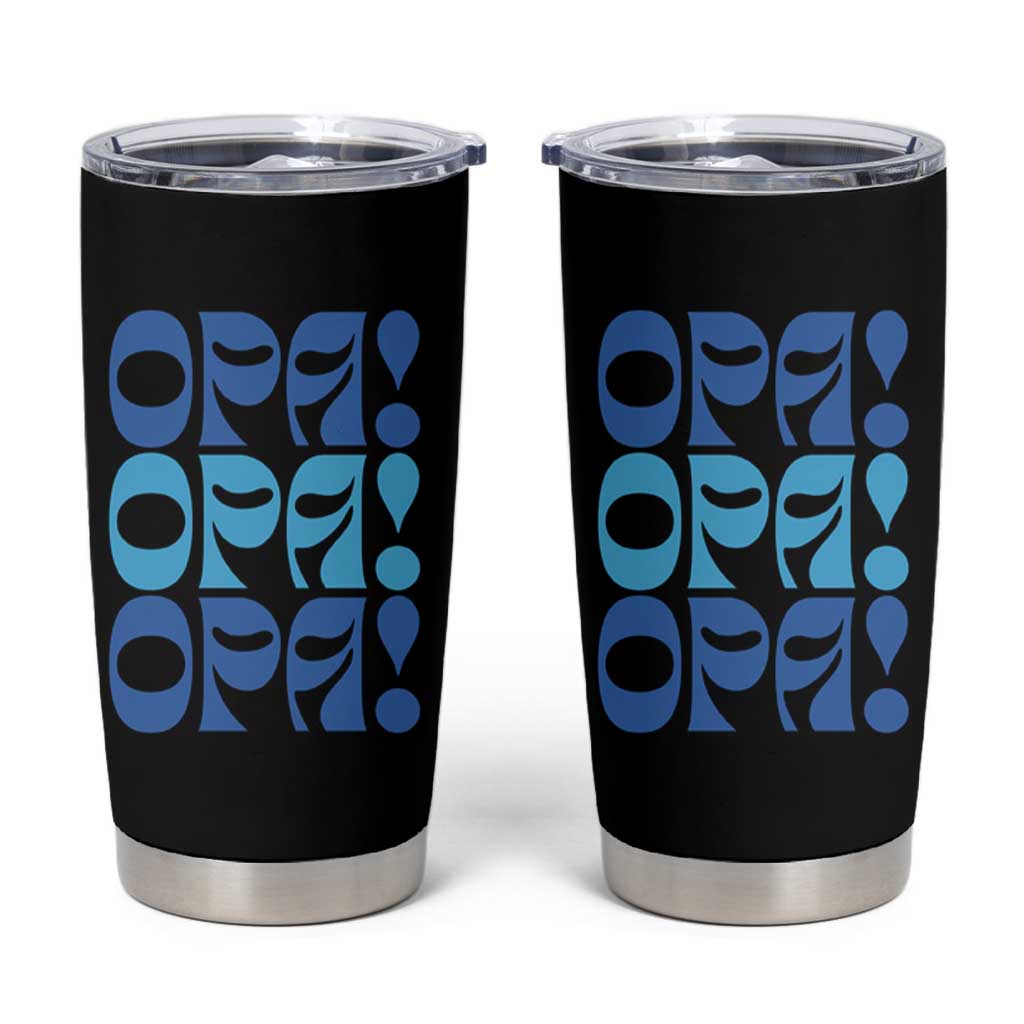 Greek Oops Opa Tumbler Cup