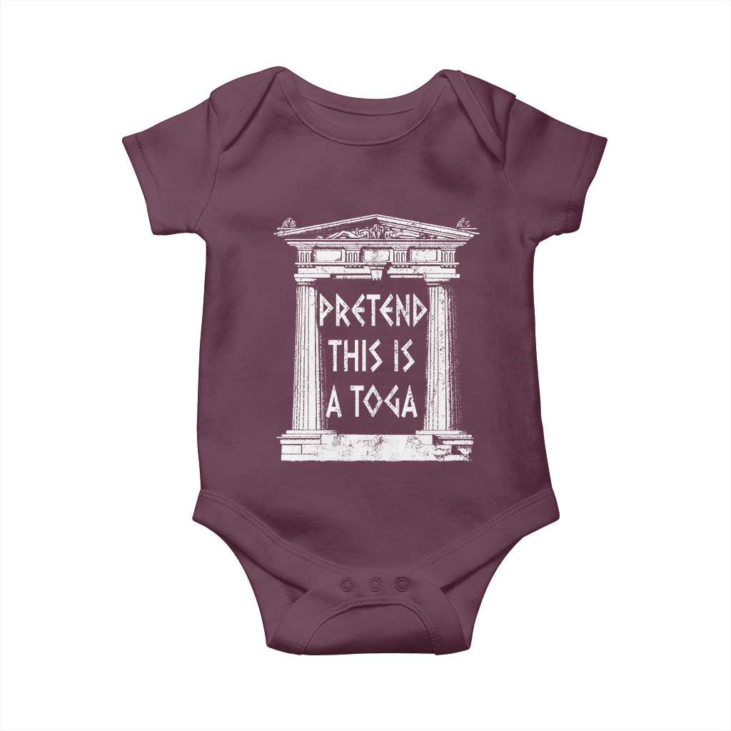 Greek Pride Baby Onesie Pretend This Is A Toga Party