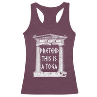 Greek Pride Racerback Tank Top Pretend This Is A Toga Party