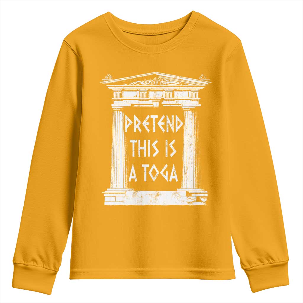 Greek Pride Youth Sweatshirt Pretend This Is A Toga Party