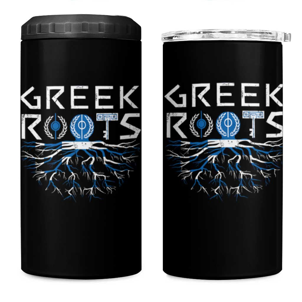 Greek Roots Pride 4 in 1 Can Cooler Tumbler