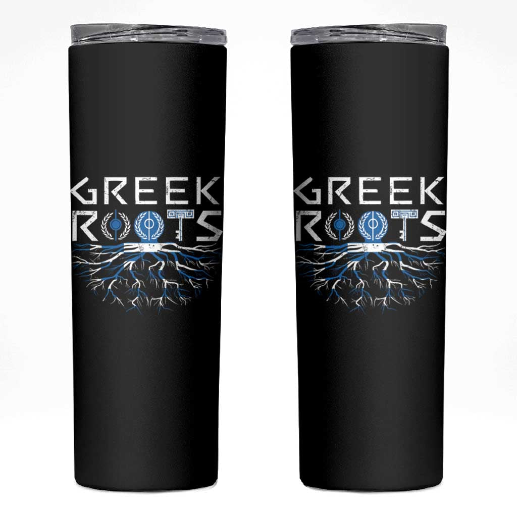 Greek Roots Pride Skinny Tumbler