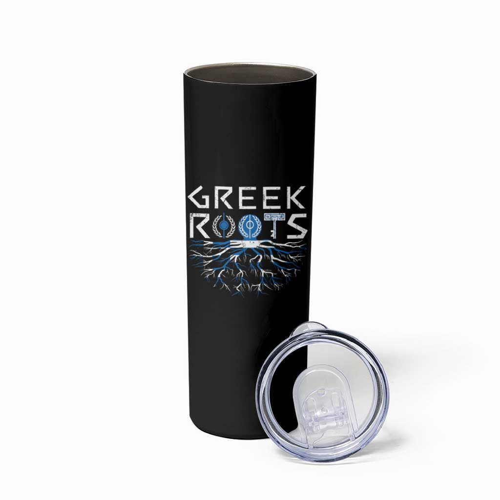 Greek Roots Pride Skinny Tumbler