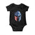 Greek American Pride Baby Onesie Greece Spartan Helmet