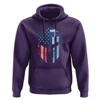 Greek American Pride Hoodie Greece Spartan Helmet