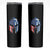 Greek American Pride Skinny Tumbler Greece Spartan Helmet