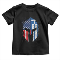 Greek American Pride Toddler T Shirt Greece Spartan Helmet