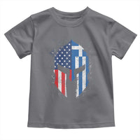 Greek American Pride Toddler T Shirt Greece Spartan Helmet