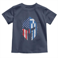 Greek American Pride Toddler T Shirt Greece Spartan Helmet