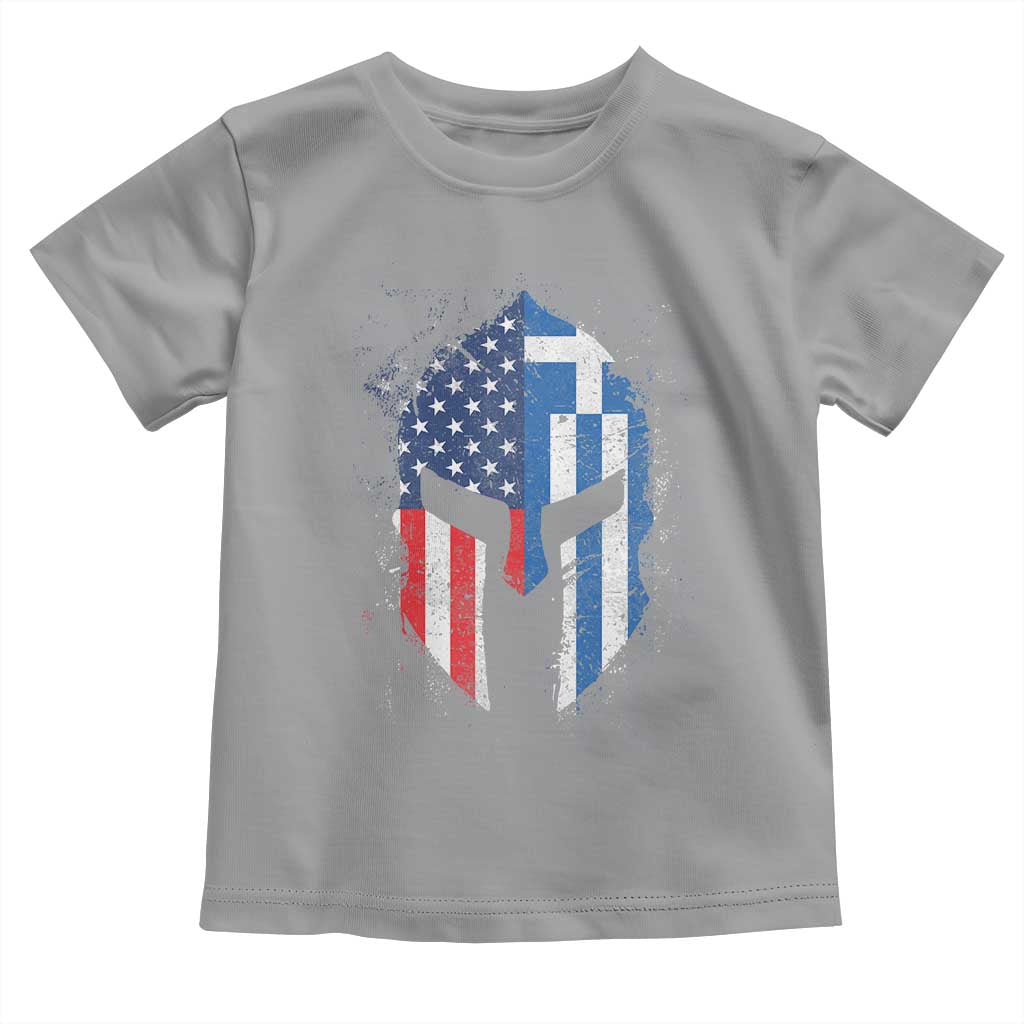 Greek American Pride Toddler T Shirt Greece Spartan Helmet