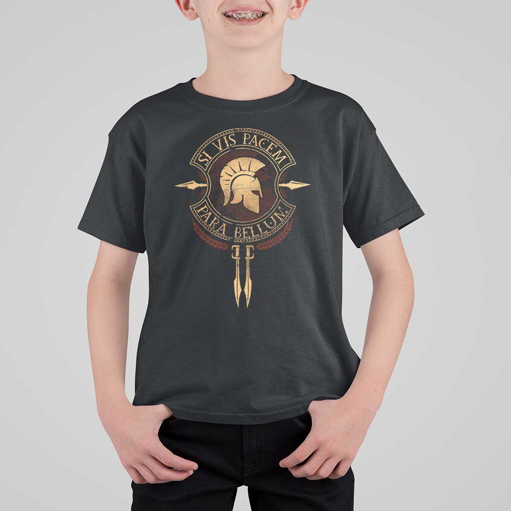 Sparta Greek T Shirt For Kid Si Vis Pacem Para Bellum