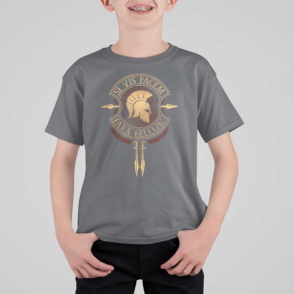 Sparta Greek T Shirt For Kid Si Vis Pacem Para Bellum