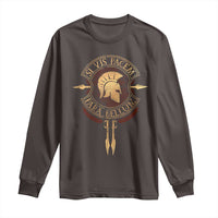 Sparta Greek Long Sleeve Shirt Si Vis Pacem Para Bellum