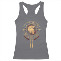 Sparta Greek Racerback Tank Top Si Vis Pacem Para Bellum