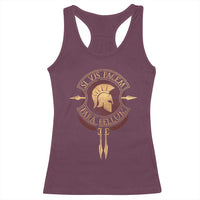 Sparta Greek Racerback Tank Top Si Vis Pacem Para Bellum